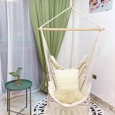 You can place it by the attached balcony in your bedroom and enjoy the view sitting on it with a cup. Indoor Outdoor Tassels Hammock Garden Patio White Cotton Swing Chair Bedroom Romantic Hanging Bed Hammocks Aliexpress
