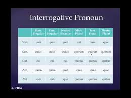 Ch 15 Interrogative Pronouns And Adjectives