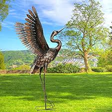 Chisheen Large Garden Crane Statues For