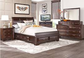 King bedroom sets from rooms to go. Mill Valley Ii Cherry 7 Pc Queen Sleigh Bedroom W Storage Traditional 1 599 99 Shop Now Large Variety Of Bedroom Sets Rooms To Go Bedroom Bedroom Sets Queen