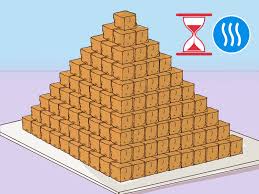 construir uma pirâmide para a escola