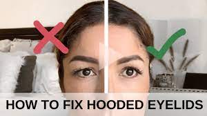 eyelid tape hack for hooded droopy eyes