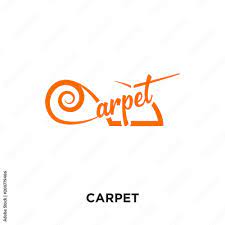 carpet logo isolated on white