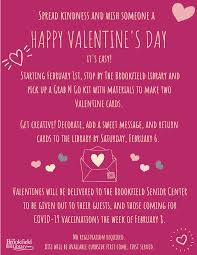 Beautiful young people are accidents of nature, but beautiful old people are works of art. Library Offers Grab Go Kits Make Valentine S Day Cards For Brookfield Seniors