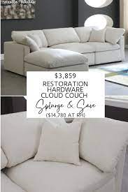 restoration hardware cloud sofa copycat