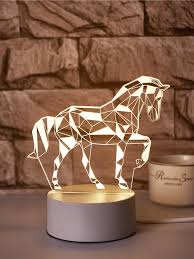 1pc 3 Color Horse Night Light Shein Eur
