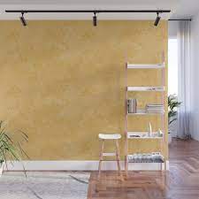 Faux Yellow Stucco Stone Wall Texture