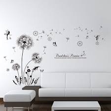 removable flowers dandelion wall