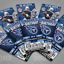 Tennessee Titans Football Ticket Style Sports Party