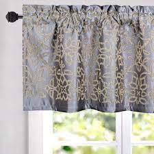 Diy rolled valance | window treatments. Amazon Com Vogol Kitchen Valances For Windows Jacquard Geometric Curtains And Drapes Top Pocket Modern Curtain And Valance For Bedroom Living Room One Panel 52 X 18 Inch Purple Home Kitchen