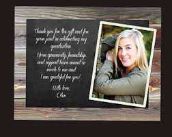 Graduation Thank You Cards Photo Personalized Thank You Cards Etsy