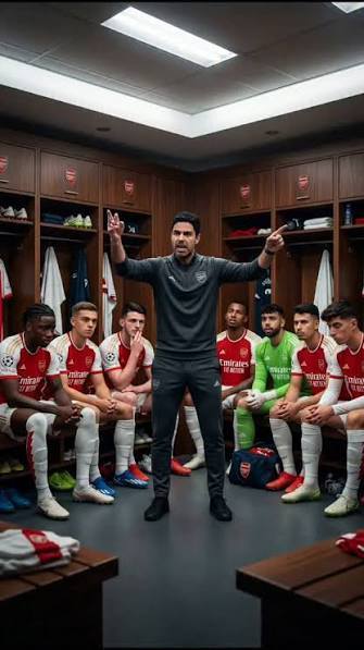Arteta in the dressing room after losing on penalties to ten-man Manchester United in the FA Cup. #TeamNigeriaUK3 #arsenal #gunners #coyg