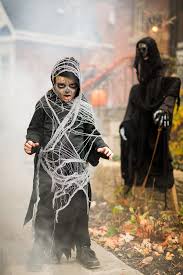 grim reaper halloween costume outdoors