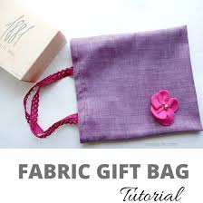 how to make reusable fabric gift bags