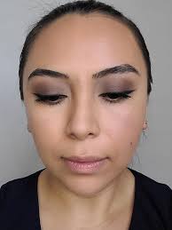 winter wedding makeup look for guests