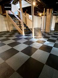 Smooth Surface Basement Floor Tiles In