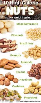 10 high calorie nuts for weight gain