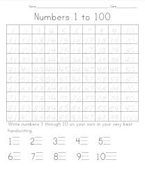 Practice Writing Numbers 1 100 Practice Writing Numbers 1