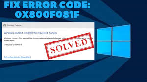 fix error code 0x800f081f fix net