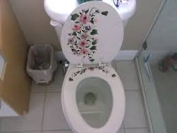 Custom Hand Painted Toilet Seat To