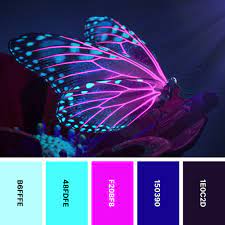 30 neon color palettes for vibrant