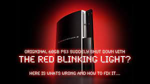 ps3 clic shut down with red blinking