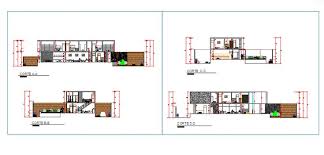 Various Types Section Design Drawing Of