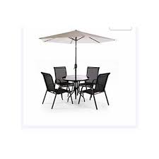 outdoor patio table chairs umbrella