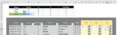 World Cup 2018 Excel Template Download Predict Play
