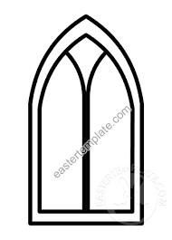 Stained Glass Church Window Template