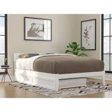 Afi Boston White Queen Bed With Twin
