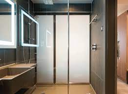 Smart Glass Frosted Showers Bathroom
