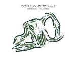 Foster Country Club Rhode Island Golf Course Map Home - Etsy