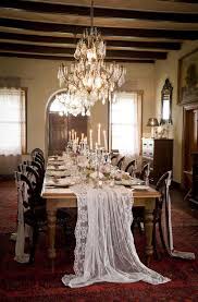 wedding table runners table setting