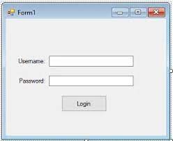 create a simple login form using vb net