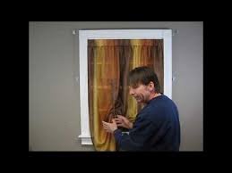 how to install a tie up curtain you