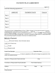 Photography Payment Plan Form Template Image 0 Sample Agreement