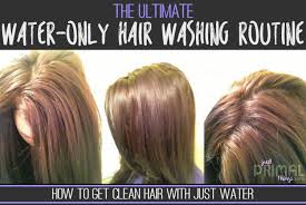 getting cleaner water only hair washes