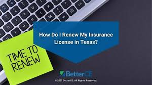 renew my insurance license in texas