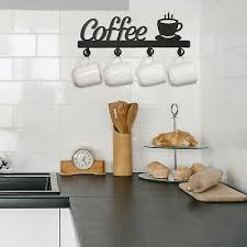 coffee mug holder wall mounted coffee