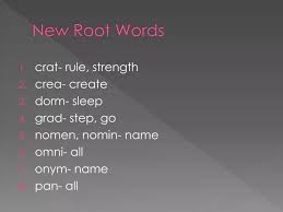 root words powerpoint presentation