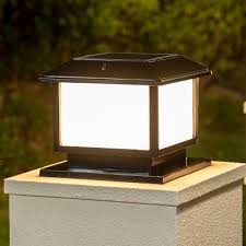light minimalist garden pillar lamp