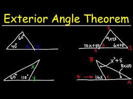 Exterior Angle Theorem For Triangles