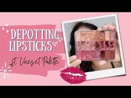 depotting lipsticks using vueset