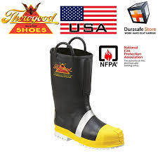 Thorogood 807 6003 Hellfire Rubber Insulated Fireman Boot Black Size 7 11 Nfpa 2007 Usa Durasafe Shop