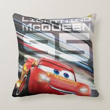 Cars 3 Lightning Mcqueen Pack Leader Throw Pillow Custom Fan Art