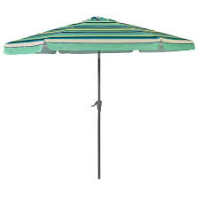 Striped Tilting Patio Umbrella