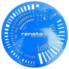 Watch Battery Band Gauge Chart Sizer Repair Renata Energizer