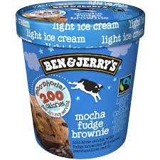 All of our recipes are lower in sodium, lower in fat, lower in sugar and adhere to the ahas nutrition criteria. Ben Jerry S Moo Phoria Mocha Fudge Brownie Light Ice Cream Shop Ice Cream At H E B