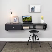 Wilclay computer floating desk with bookcase. Prepac Modern Floating Desk With Drawer Overstock 32743145
